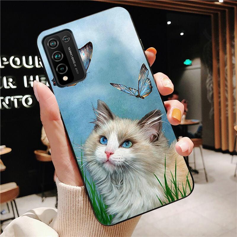 Cartoon Katzen Katze Handyhülle für Huawei Honor 50 10X Lite 20 7A 7C 8X 9X Pro 9A 8A 8S 9S 10i 20S 20lite 7X 10 lite