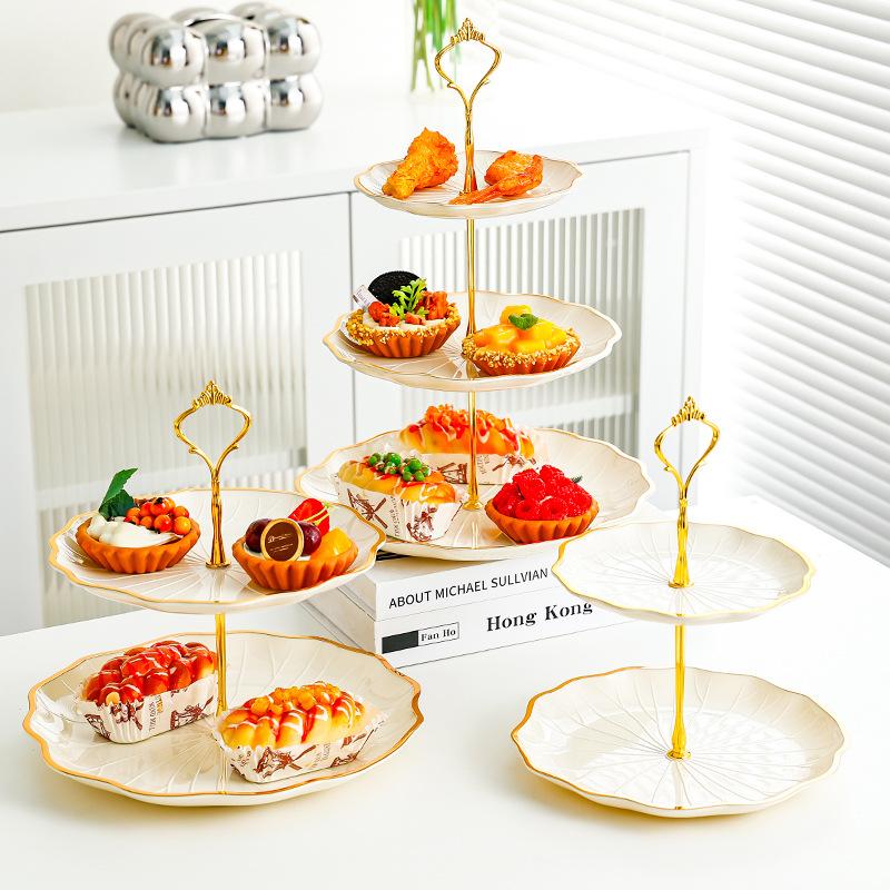 Lotus-shaped Fruit Tray Living Room Home Candy Tray Front Desk Snack Tray Beauty Salon Dessert Fruit Skewers