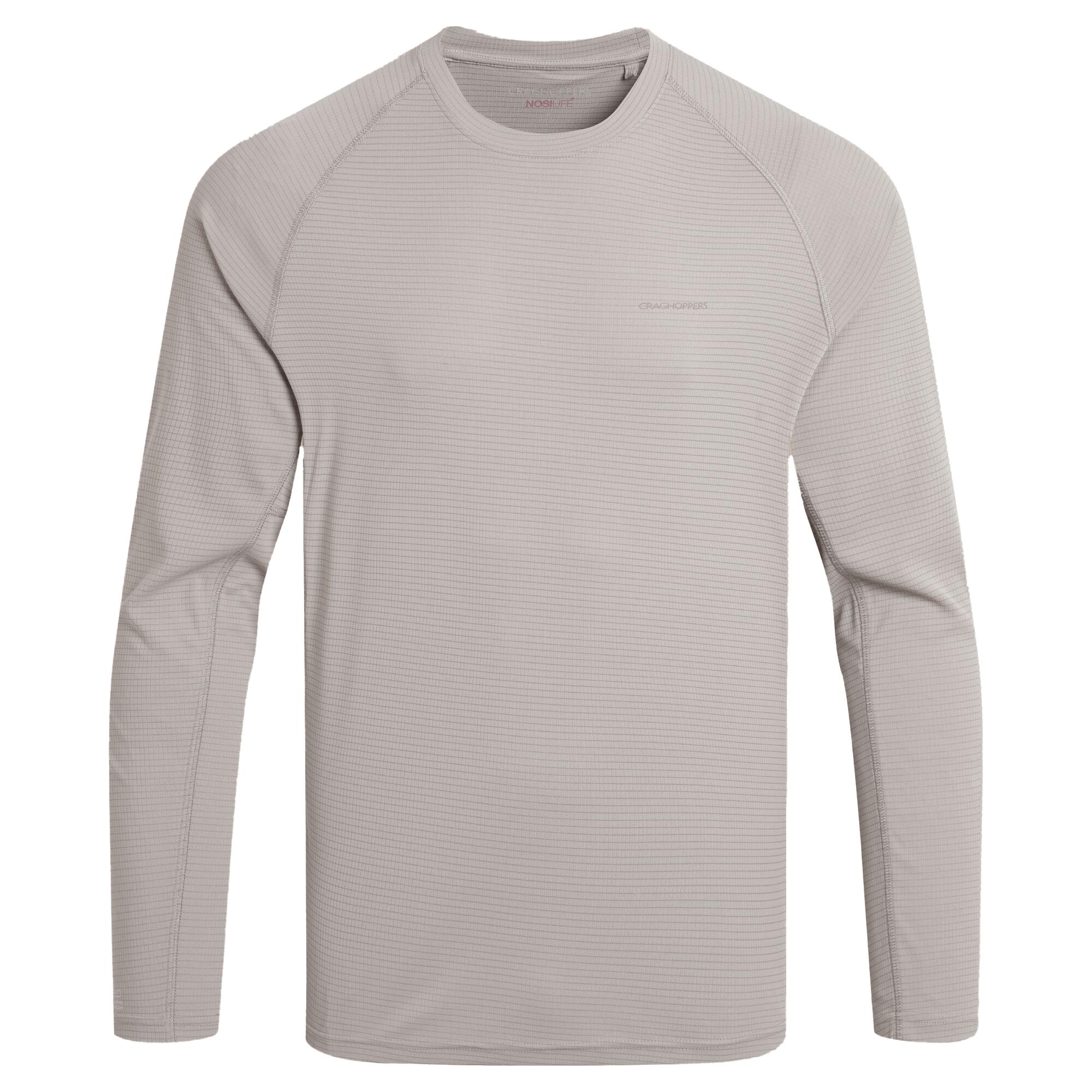 Craghoppers Heren SolarShield+ Nosilife T-shirt met Lange Mouwen M wit