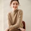 Fanzhen Women's Semi-High Collar Thickened Cashmere Sweater