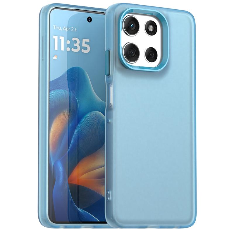 Anti-Drop Candy Color Case For Motorola Moto G56 Matte PC Transparent Back Case Moto G56 G66j G66y G86 Cover For Moto G56 Case