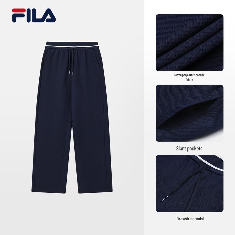 FILA Women s 2026 Summer Knit Straight-Leg Pants L
