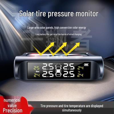 Bezdrátový solární monitor tlaku v pneumatikách s vysoce přesnou detekcí v reálném čase