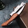 Rose Wood Handle Stainless Steel Manual Corkscrew Gift Black Box Professional Double Hinge Wine Opener