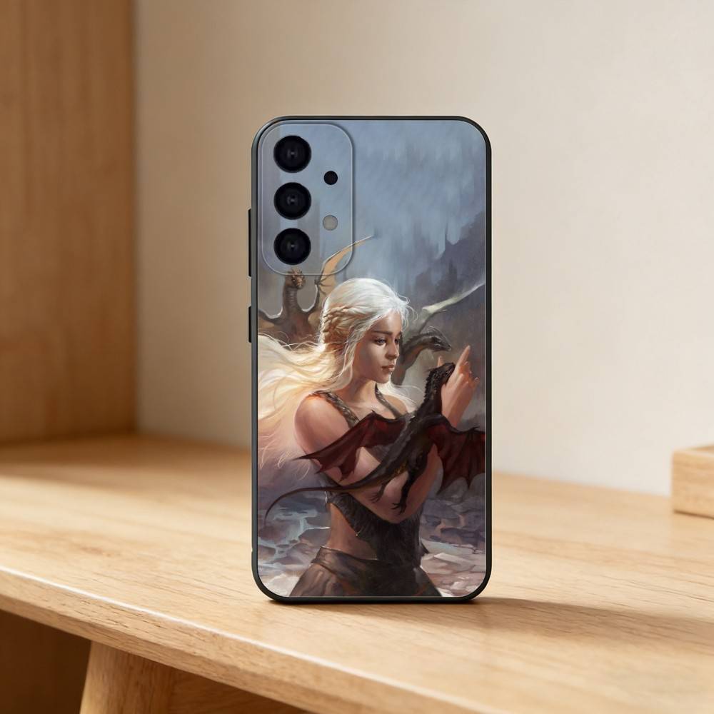 game of thrones-Dragon Mother Thrones phone Case For Samsung S25,24,21,22,23,30,Ultra,20,Plus,Fe,Lite,Note Soft Black Cover Samsung S21plus