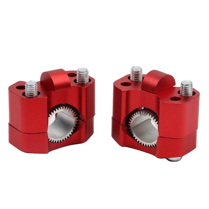 Motorcycle Handlebar Heightening Clamp Adapter CNC 22mm 28mm Riser For 7/8" 1-1/8 Pit Dirt Motorbike Bar Clamps Universal