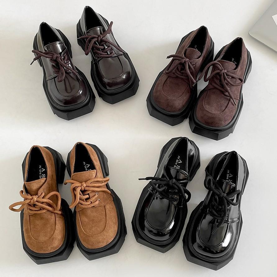 High Quality Thick Sole Increase Round Head Cross Tie All Comfortable Non-slip Breathable Wear Women's Single Shoes