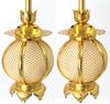 Hanging Lanterns (hanging Lanterns), Small, Round Aluminum Lanterns, Diameter 7.5cm, 1 Pair