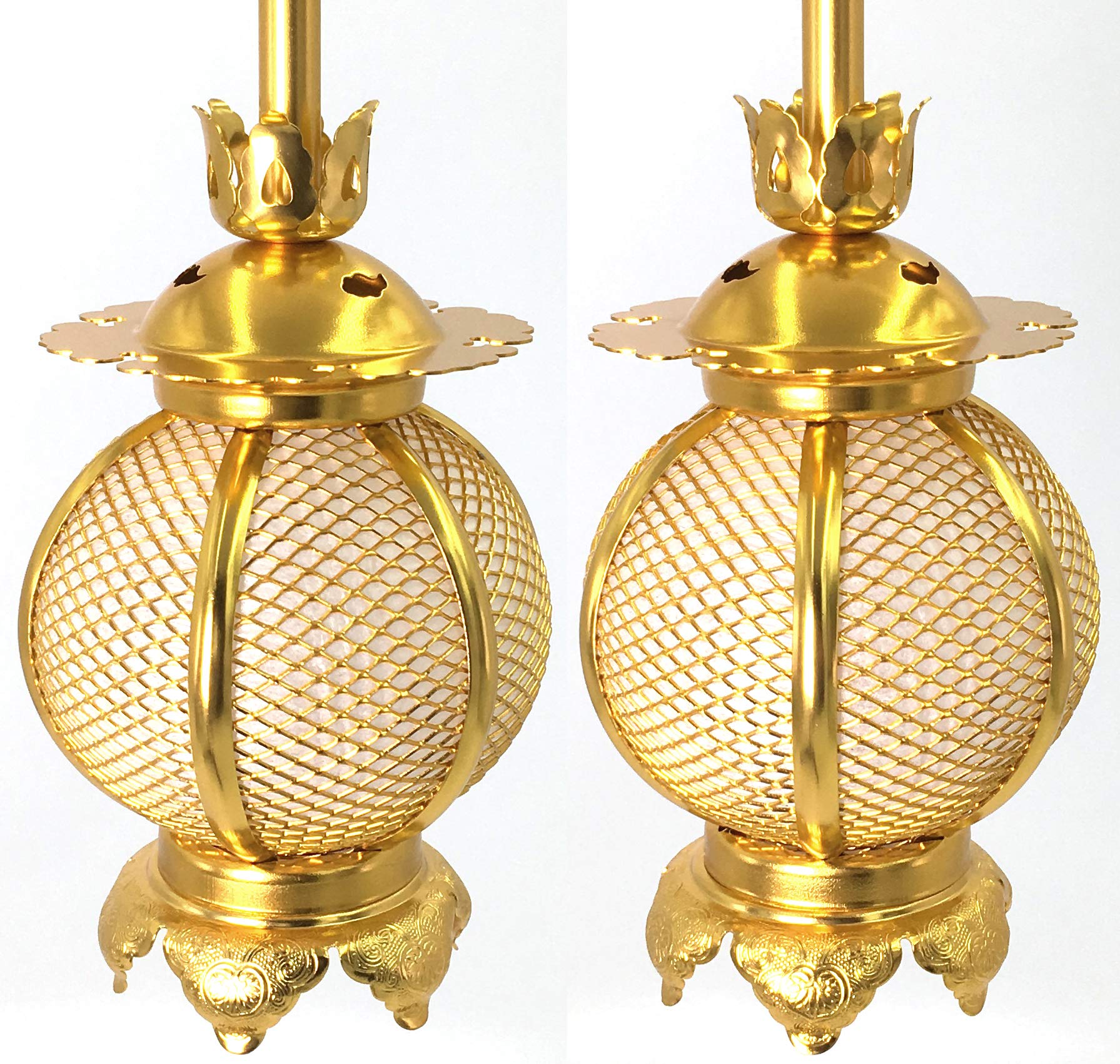 

Hanging lanterns (hanging lanterns), small, round aluminum lanterns, diameter 7.5cm, 1 pair