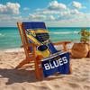 Blues Louis Crest Beach Towel Microfiber Beach Towel, Lightweight and Quick-Dry, for Summer Travel, Swimming Pool Fan Birthday Gift
