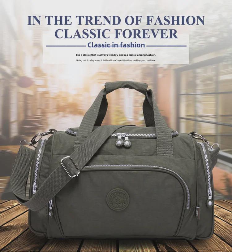 Premium Nylon Travel Bag - Lightweight, Large Capacity, Durable, Dual-Purpose Single-Shoulder Design
