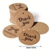 100PCS Round Kraft Paper Tags - 4cm Brown Handmade Gift Tags for DIY Crafts, Weddings & Party Favors ZSY