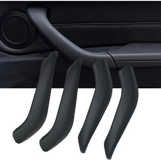 Car Door Handle Cover for BMW X1 X2,Car Inner Door Handle Pull Outer Cover Replacement Compatible with BMW X1 F48 2016-, X2 F39 2018- (Black, 2pcs 1pc Right чёрный