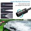 EAFC Brushless Motor Portable High Pressure Washer, 10-speed Digital Panel Touch Screen Adjustment, 20000mAh Large Capacity Battery