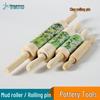 Handmade Solid Wood Ceramic Clay Rolling Pins: Large, Medium, Small Sizes for Pottery & Slab Molding