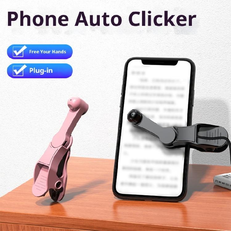 Smartphone Touch Automation Device 2 Units Adjustable Tapping Rate Universal Compatibility Quick Snap On Installation ABS Material