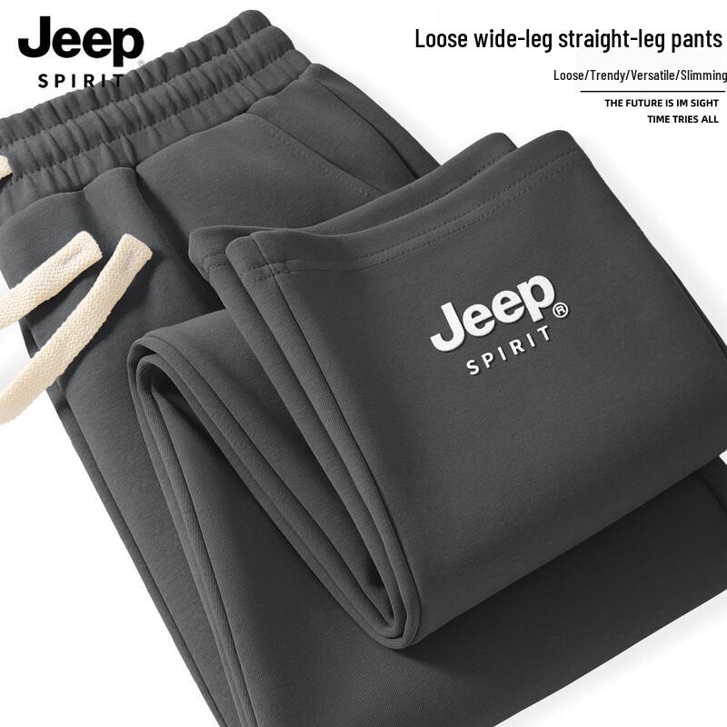 JEEP SPIRIT Men's 2025 Loose Straight-Leg Casual Sport Pants