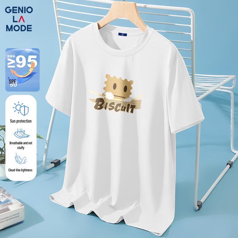 

GENIOLAMODE Men s Ice Silk Quick-Dry Casual Short Sleeve T-Shirt 3XL