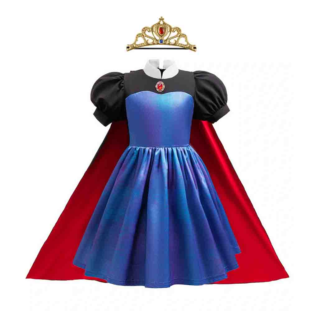 Halloween Carnival Party The Evil Queen Costume dress cloak Grimhilde cosplay dress
