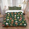 3pcs Christmas Cookies & Snowmen Holiday Comforter Set with One Quilt Cover and Two Pillowcases,Festive Decor for Bedroom and Guest Room