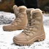 Winter High-Top Non-Slip Snow Boots, Warm Velvet-Lined for Men & Women, Couple's Tactical Outdoor Footwear