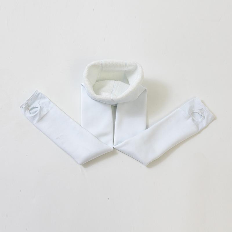 

Осень и зима детские танцевальные носки белые бархатные колготки утепленные теплые леггинсы для девочек высокоэластичные брюки S size (height 90-110cm) 170g