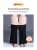 High Waist Women's Winter Velvet Micro-Flare Pants - Slimming Casual Suit with Thickened Fabric