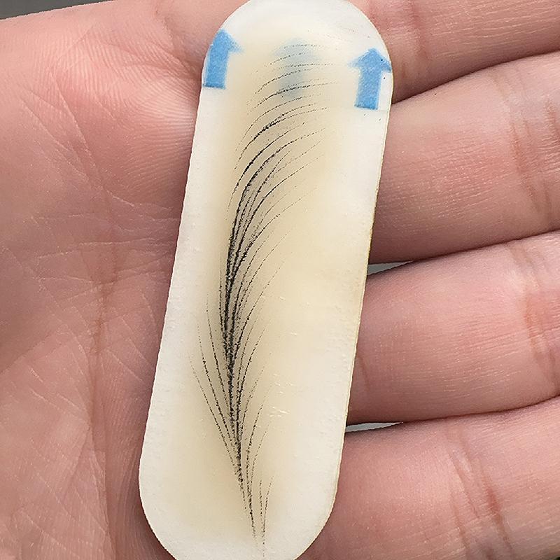 10Pcs Tattoo Real Operation Transfer Sticker Skin Print Micor Eyebrow Line Practice Permanent Beginner Silicone Tattoo Training