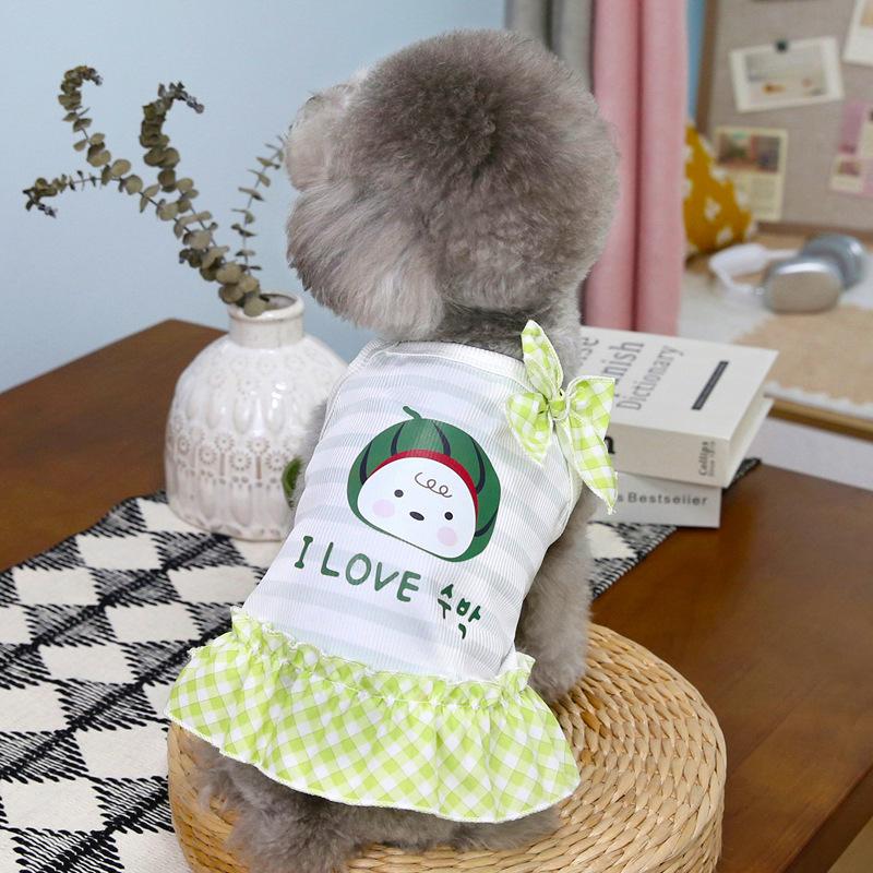 Pet Cat Yorkshire Chihuahua Teddy VIP Dog Clothes Summer Princess Skirts