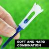 83mm Plastic Golf Tee with Rubber Ball Holder