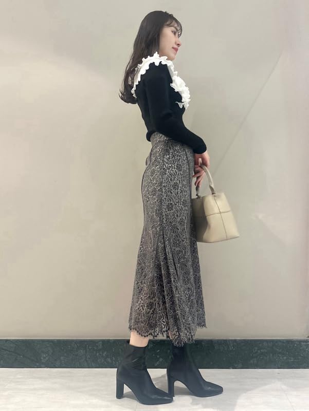 Snidel Zweifarbiger Spiralrock SWFS251043 DGRY Damen