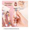 Cute Capybara Multicolor Ballpoint Pens 10 In 1 Retractable 0.7 Mm Capybara School Supplies Fun Pens for Kids Birthday Teen Gift