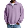 Pull Pull Over Casual Épais Tricoté Chaud à Demi-Fermeture pour Homme