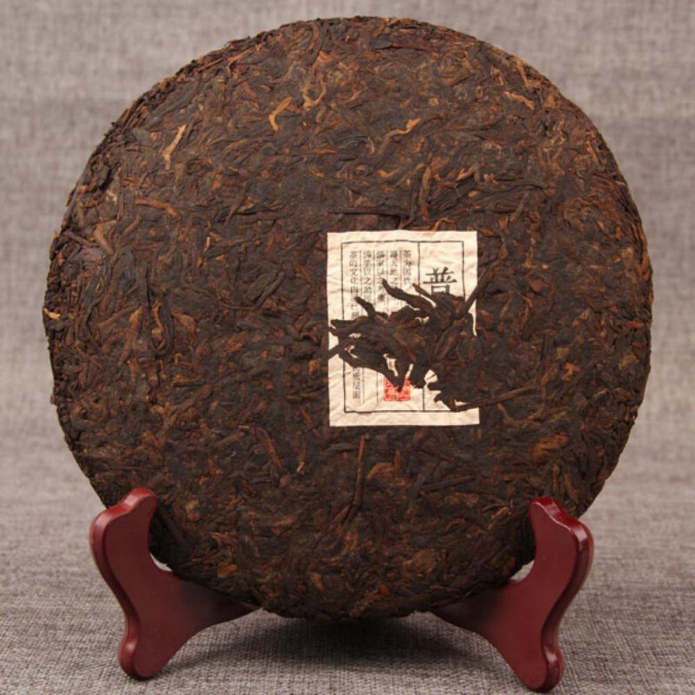 357g Ripe Pu-erh Tea Cake Yunnan Qizi Black Tea Smooth Earthy Shu Puer Daily Drinking Long Term Storage Natural Fermented