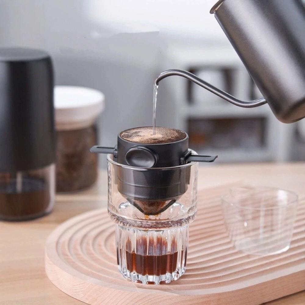 Portable Coffee Drip Filter Paperless Filter Coffee Maker Brewing Tools Coffee Funnel Outdoor