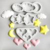 Number Design Chocolate Mold Heart Shape Resin Clay Mold New Silicone Mold  Cake Decorating