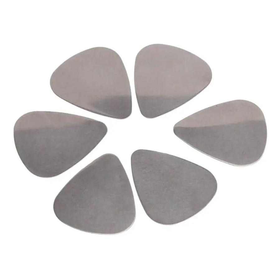 10/20pcs Stainless Steel Guitar Picks String Instrument Mental Paddles for Bass Ukulele Musical Universal Accessories XJM