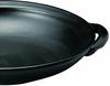 Saji Pottery Banko Ware Direct Flame Cooking Plate with Handle, Large, Black Droplet Design, 33-100
