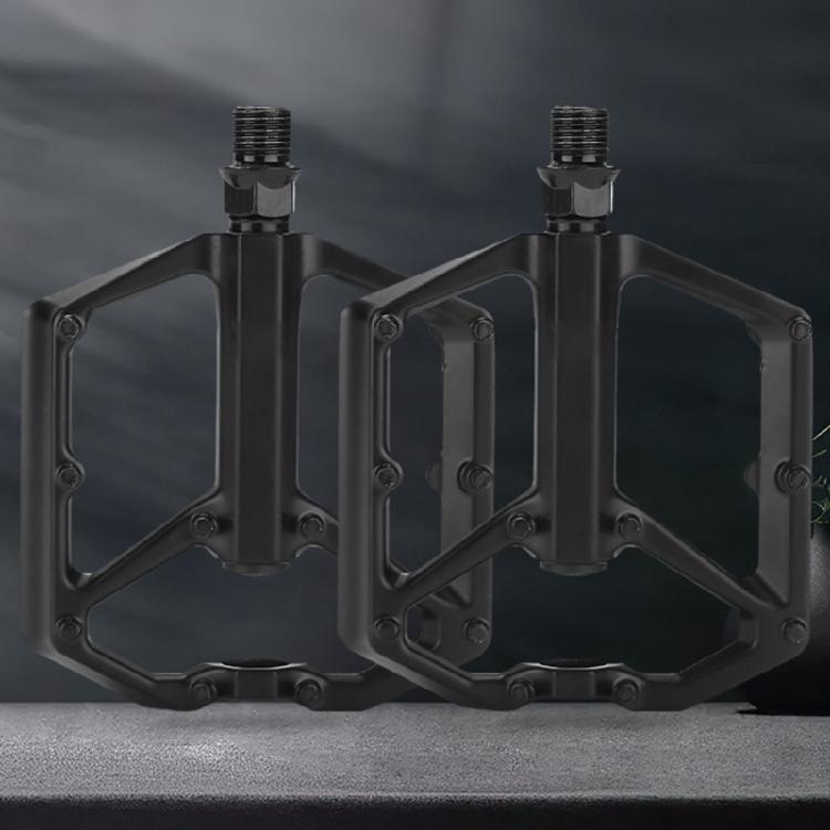 2 Bearings Wide Flat Cycling Pedals Nonslip Road Bicycles Pedals Aluminum Alloy Mountain Bicycles Pedals Enduring