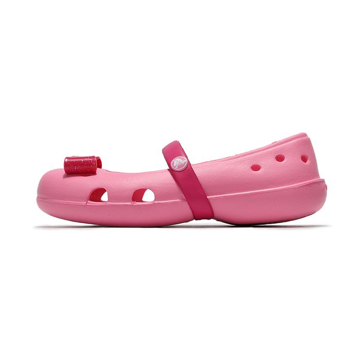 Crocs Keeley Charm Flat Casual Beach Sandals Kids Sandals Pink 206949-669