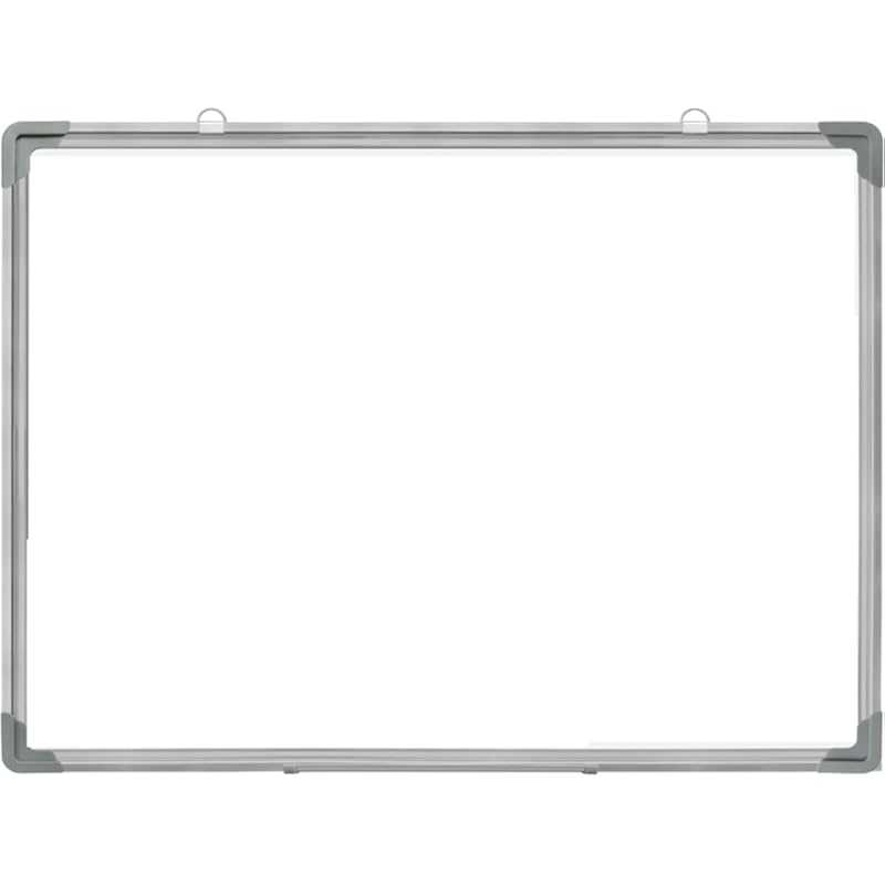 ECLET Alloy Steel, Aluminium Non Magnetic 1 X1 feet Double Sided White Board and Chalk Board Front Side whiteboard Marke