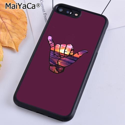 

MaiYaCa Surfer Surf Hang Loose Shaka Phone Case For iPhone 17 Air 16 15 14 11 12 13 Pro MAX Plus coque Cover Shell iPhone 11pro max