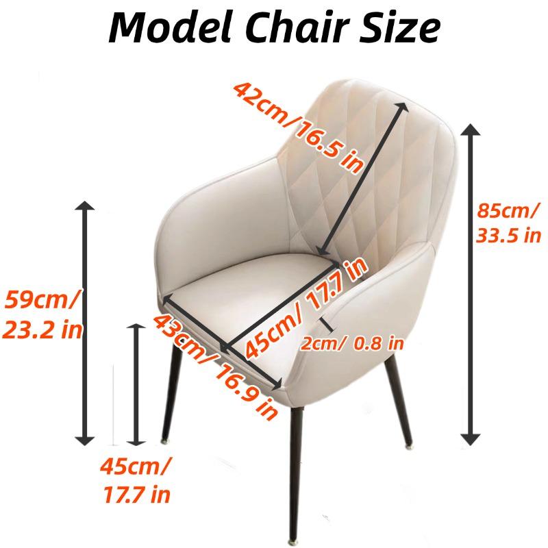 1/2/4/6Pcs Modern High Arm Chair Cover Stretch Spandex Dining Chair Covers Slipcover Seat Cover For Computer Chairs Office El