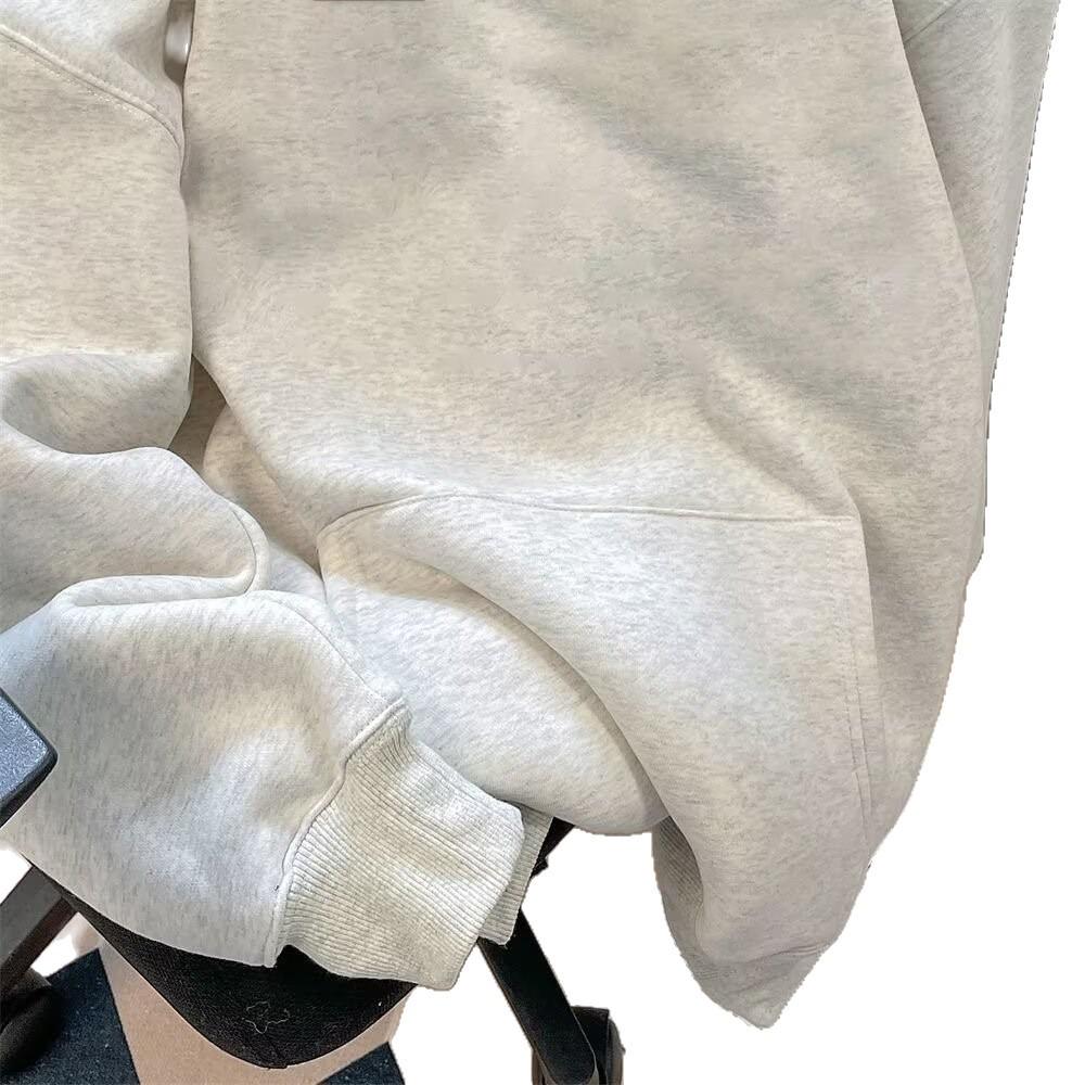 Unisex American High Street Graphic Hoodie - Velvet Lined, Autumn/Winter, Trendy Brand, Premium Quality.