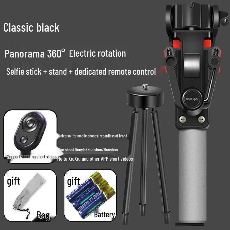 360° Rotating Bluetooth Selfie Stick & Live Streaming Stand