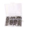 M3 Hex Socket Head Screws 304 Stainless Steel Hex Cap Bolts Nuts Assortment Kit with Storage Box