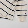 Champion Casual Long Sleeve X Women's Shirt, 100% Cotton, Off-White Navy, CW-B401