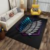 Wing Emblem On Dark Background Suitable As a Non-slip Mat for the Living Room or Bedroom Sofa