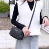 Sacs Bandoulière pour Dames Luxe Pompon Petit Sac Messager pour Femmes Broderie Lingge Décontracté Sac à Épaule Féminin