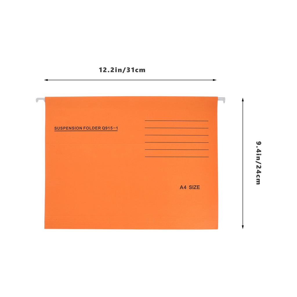 Hanging File Folders 8PCS Wall Mounted Holder for A4 Documents Office Supplies Folder Organizer with Dividers and Tabs